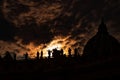 Divine light on the Basilica di san Pietro Roma Royalty Free Stock Photo